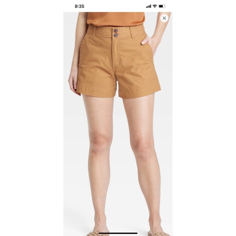 womens high rise everyday shorts Sz 2 BagO12BoxBJ